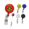 Round Retractable Badge Holder with digital full color process
